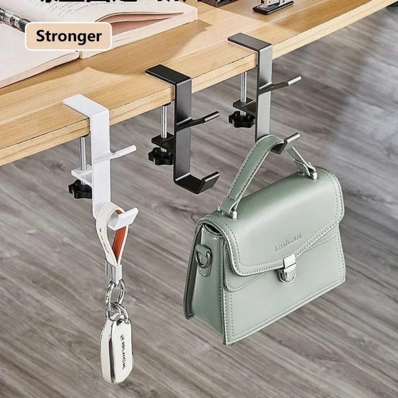 Desk Setup Tech - Multi-Purpose Desk Hook Punch-Free Headset &