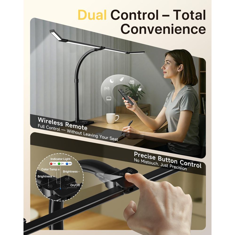 42-inch LED Desk Lamp with Adj – Desk Setup Dual Monitor Bewertung und Preis