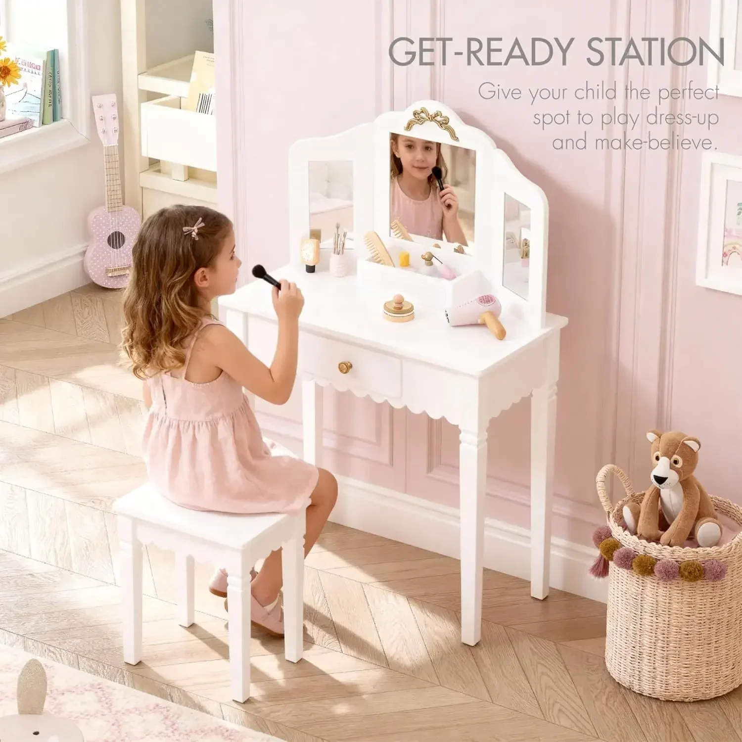 Spirich Kids Vanity Set with M – Desk Vanity Setup Bewertung und Preis