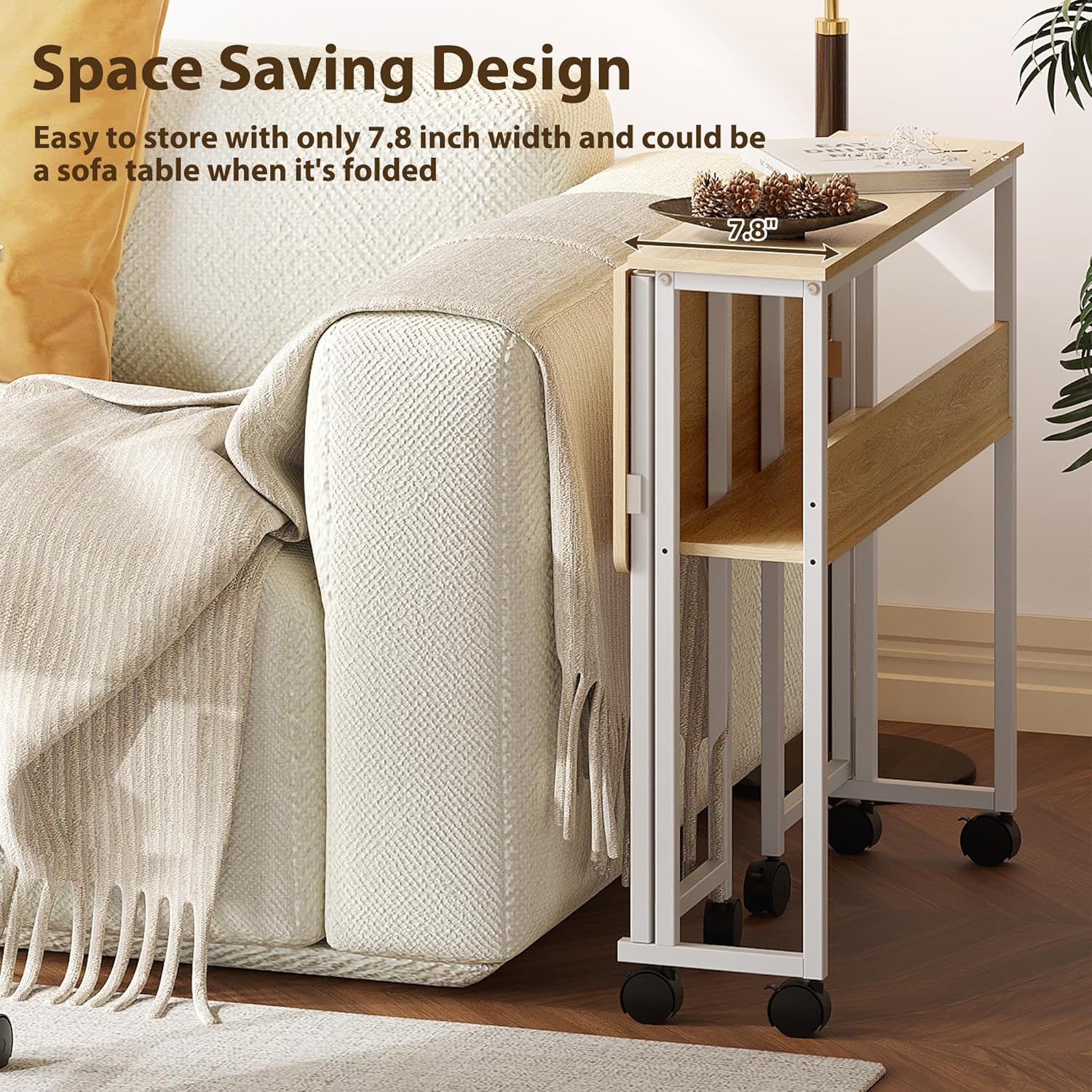 Folding Desk with Storage Shel – Desk Setup Notebook Bewertung und Preis
