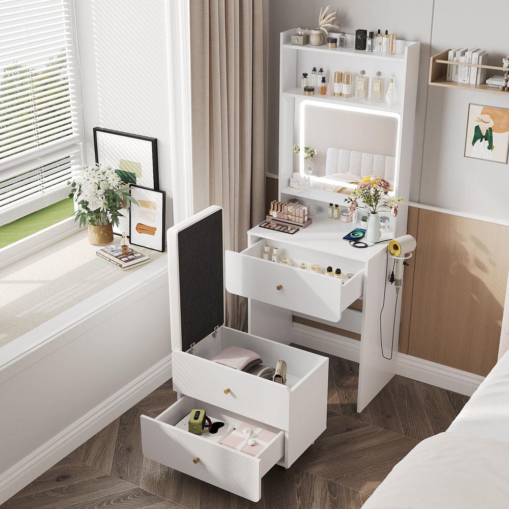 Make Up Vanity Desk with Mirro – Desk Vanity Setup Bewertung und Preis