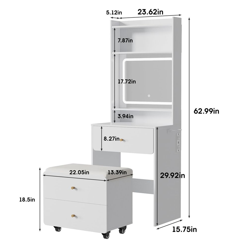 Make Up Vanity Desk with Mirro – Desk Vanity Setup Bewertung und Preis