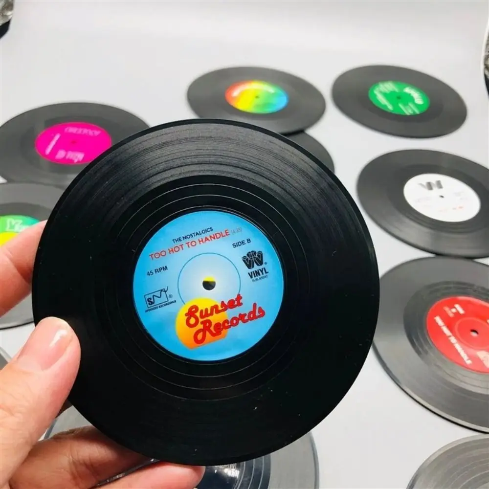 Newest 6pcs Record Cup Mat Pla – Desk Setup Retro Bewertung und Preis