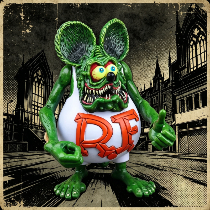 Green Rat Fink PVC Action Figu – Desk Setup Retro Bewertung und Preis