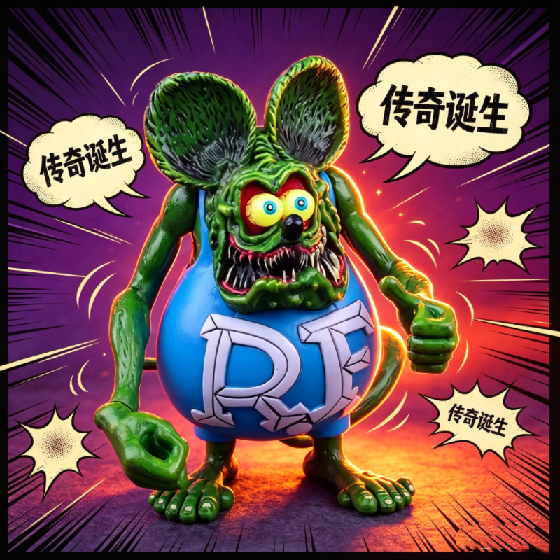Green Rat Fink PVC Action Figu – Desk Setup Retro Bewertung und Preis