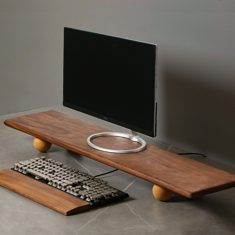 Natural Wood Desktop Riser Dua – Desk Setup Dual Monitor Bewertung und Preis
