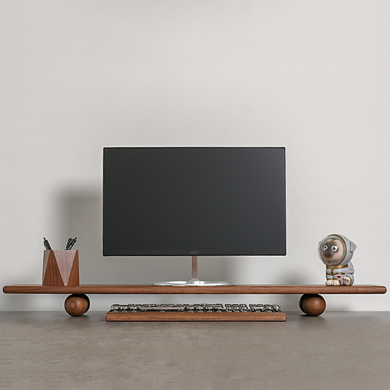 Natural Wood Desktop Riser Dua – Desk Setup Dual Monitor Bewertung und Preis