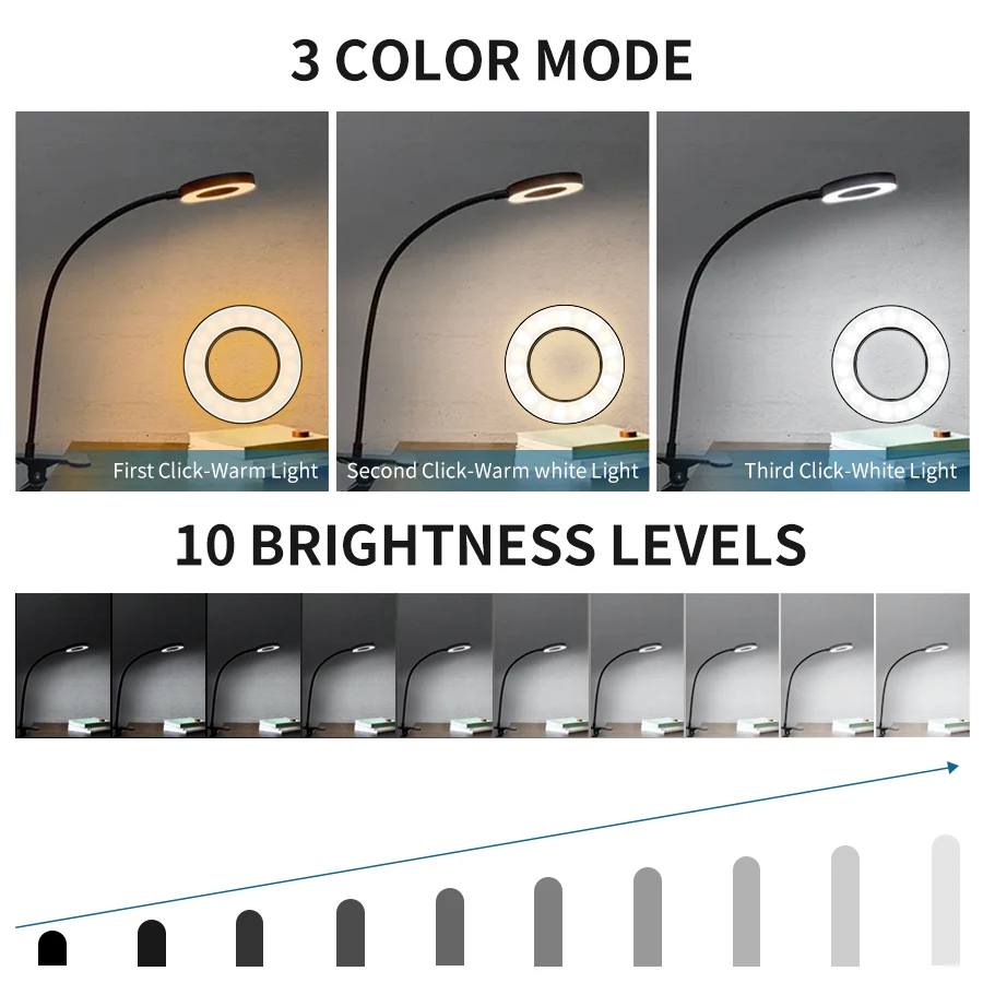 LED Desk Lamp Clip Light Recha – Desk Setup Tech Bewertung und Preis