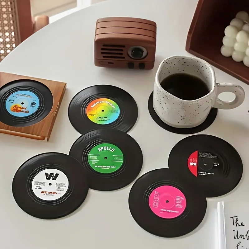 6/12pcs Vintage Mug Coaster Co – Desk Setup Retro Bewertung und Preis