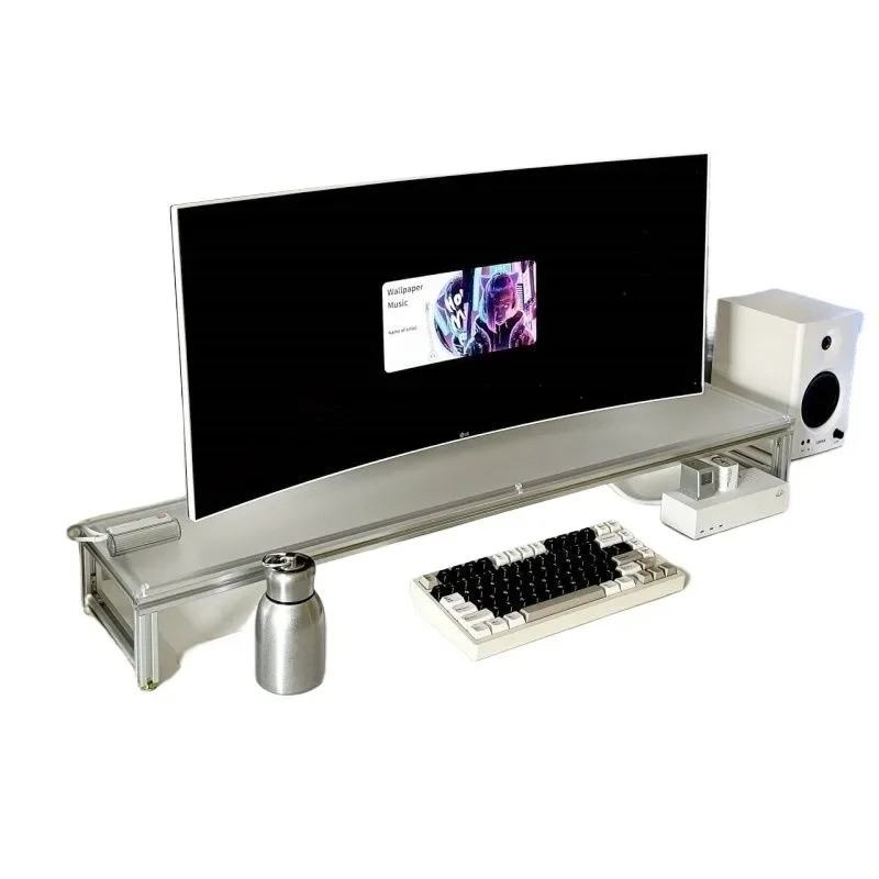 Aluminum Monitor Stand Acrylic – Desk Setup Laptop And Monitor Bewertung und Preis