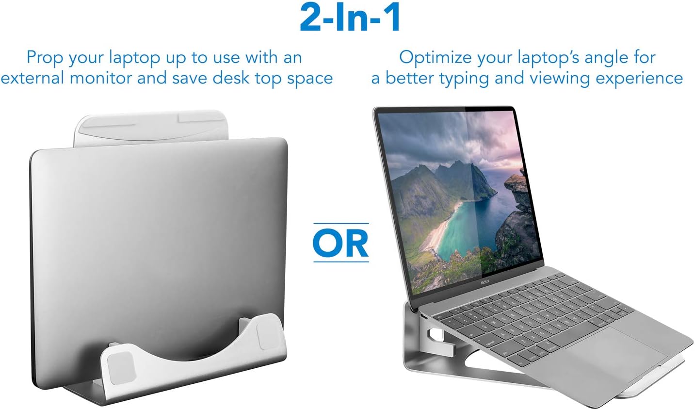 Vertical Laptop Stand for Desk – Desk Setup Laptop And Monitor Bewertung und Preis