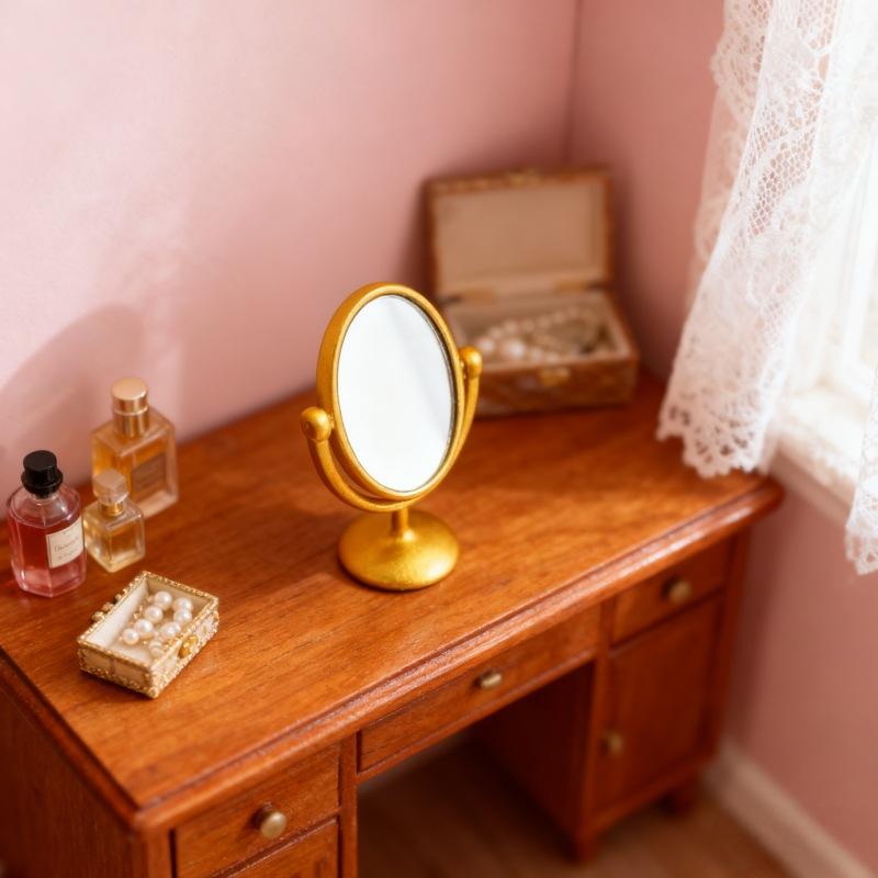 1Pcs Miniature Retro Mirror Dr – Desk Setup Retro Bewertung und Preis