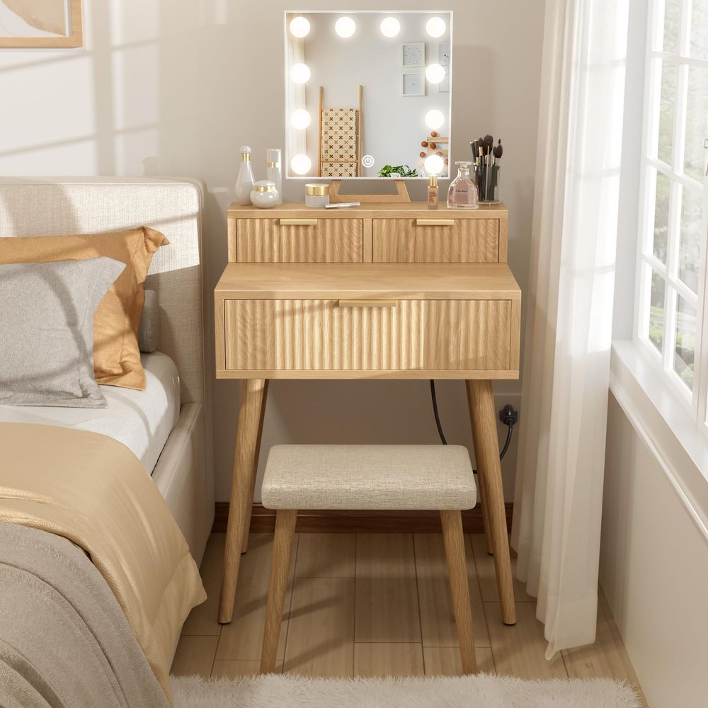 Small Vanity Desk with Hollywo – Desk Vanity Setup Bewertung und Preis