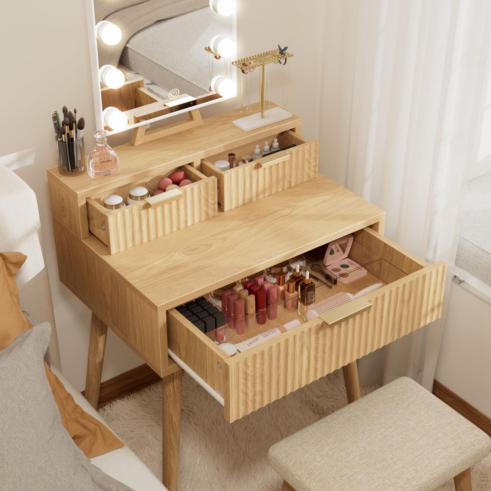 Small Vanity Desk with Hollywo – Desk Vanity Setup Bewertung und Preis