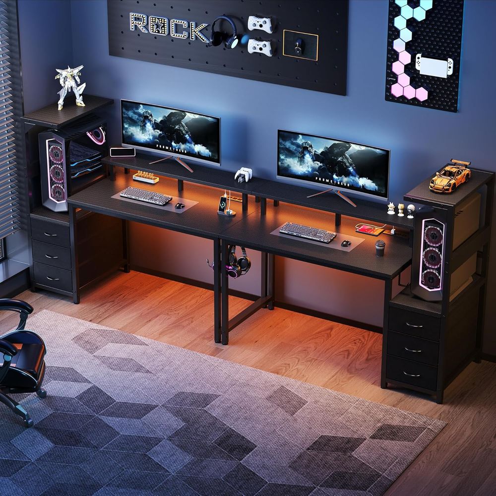 52'' L-Shaped Gaming Desk with – Desk Setup Dual Monitor Bewertung und Preis