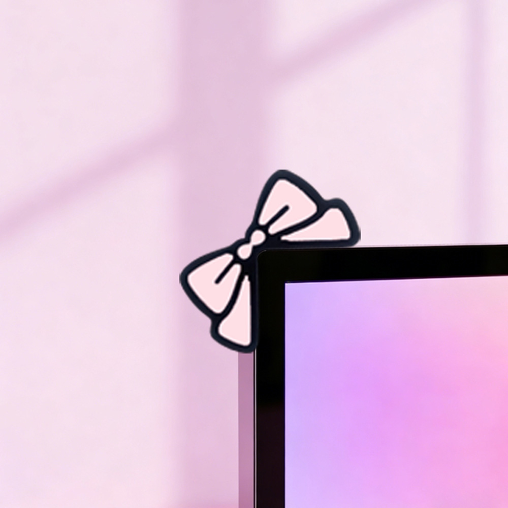 Cute Pink Bow Monitor Decor Ka – Desk Setup Laptop And Monitor Bewertung und Preis