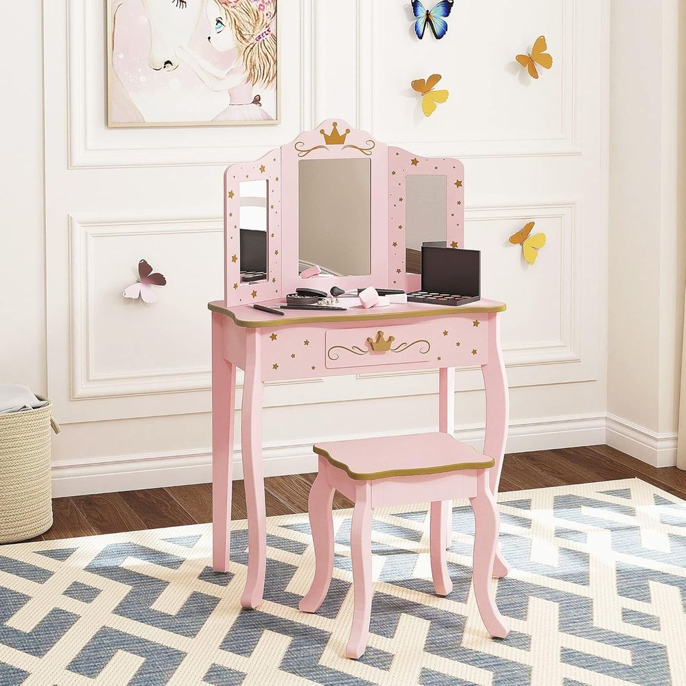 Kids Vanity Set with Mirror an – Desk Vanity Setup Bewertung und Preis