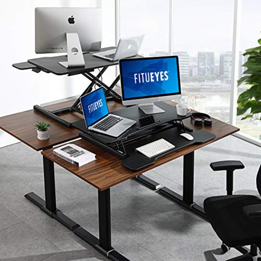 Office sit-stand desk converte – Desk Setup Dual Monitor Bewertung und Preis