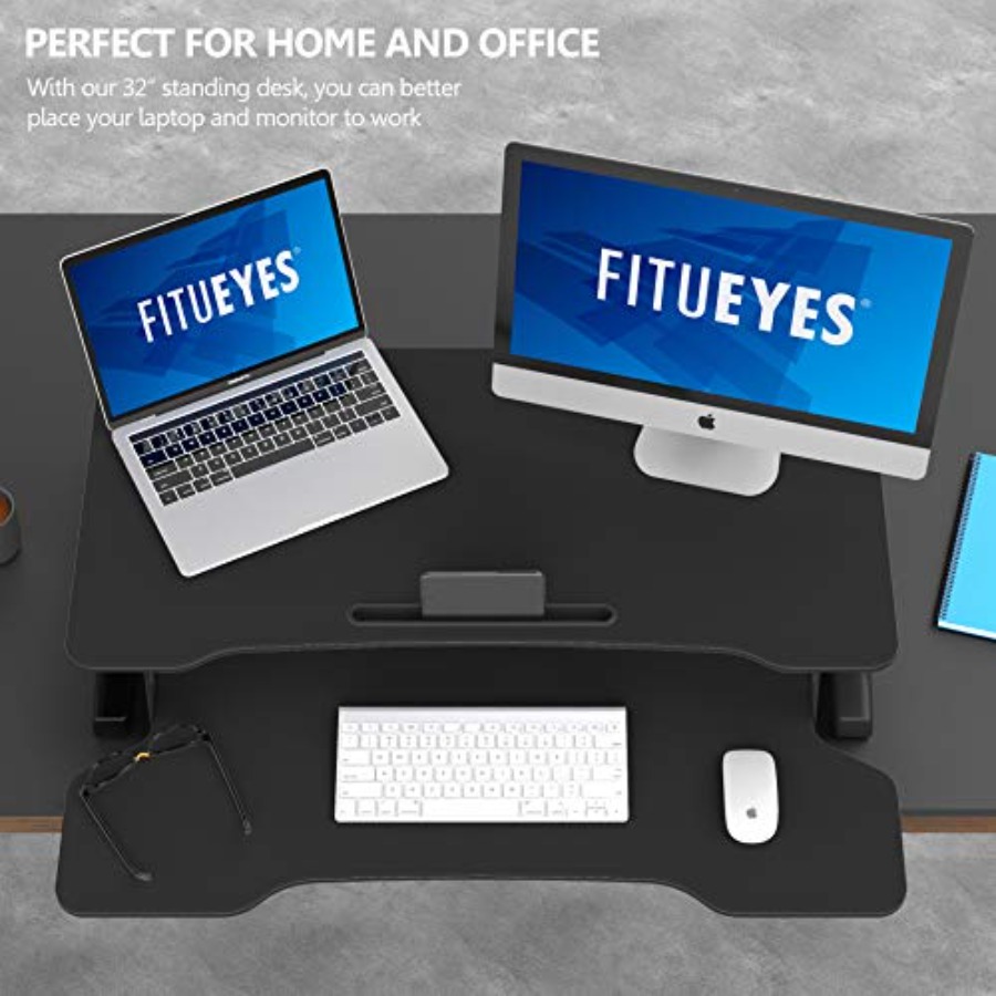 Office sit-stand desk converte – Desk Setup Dual Monitor Bewertung und Preis