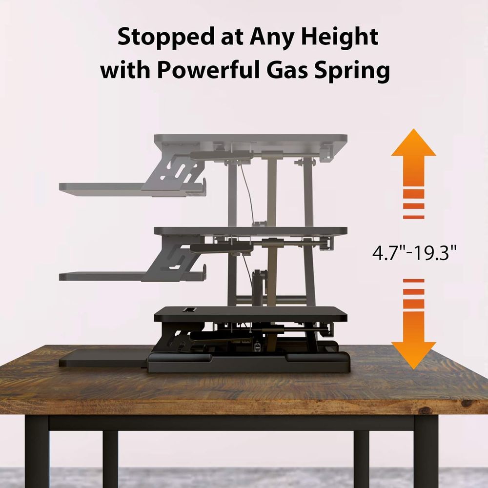 Height-Adjustable Standing Des – Desk Setup Dual Monitor Bewertung und Preis
