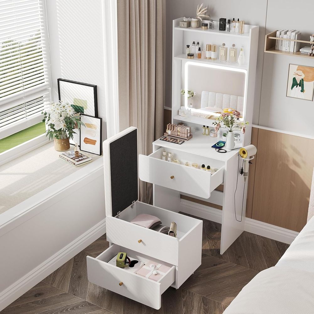 Make Up Vanity Desk with Mirro – Desk Vanity Setup Bewertung und Preis