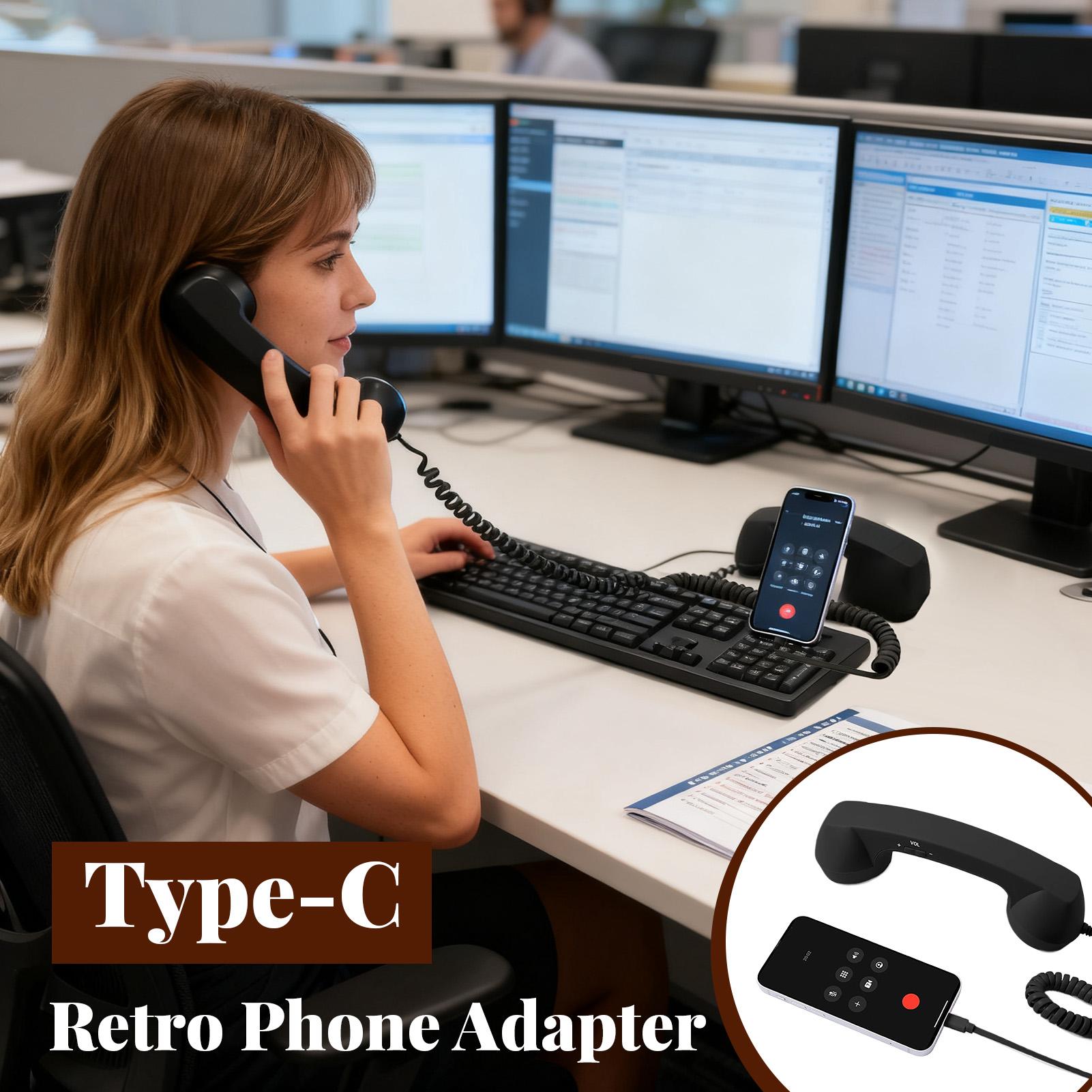 Type-C Retro Phone Adapter Lan – Desk Setup Retro Bewertung und Preis