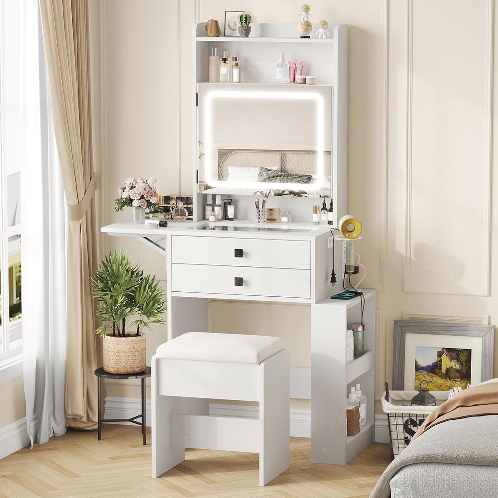 Vabches Small Makeup Vanity De – Desk Vanity Setup Bewertung und Preis