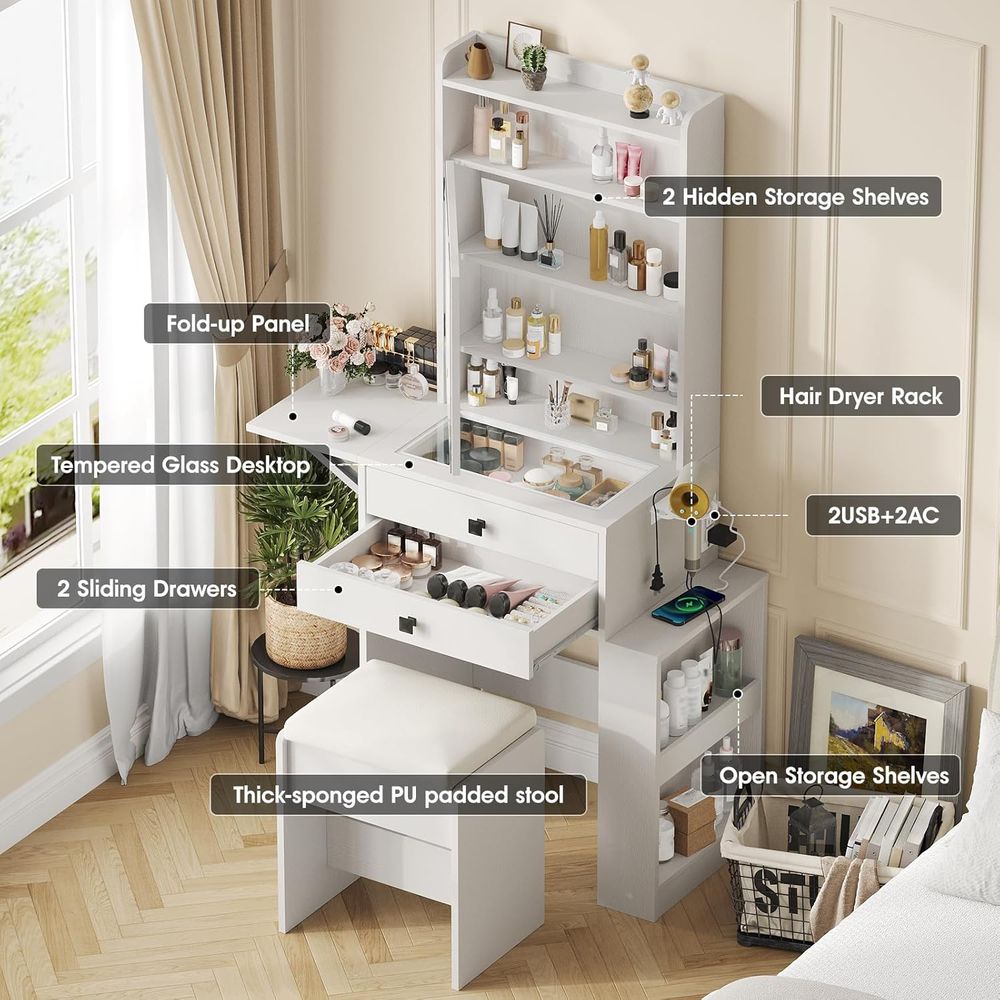 Vabches Small Makeup Vanity De – Desk Vanity Setup Bewertung und Preis