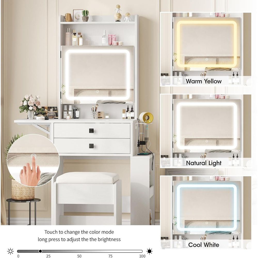 Vabches Small Makeup Vanity De – Desk Vanity Setup Bewertung und Preis