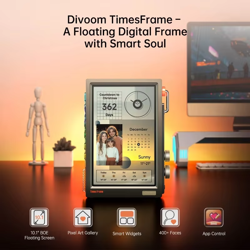 Digital Picture Frame Transpar – Desk Setup Tech Bewertung und Preis