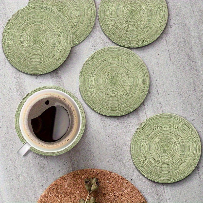 6pcs 4in Round Retro Green Gro – Desk Setup Retro Bewertung und Preis